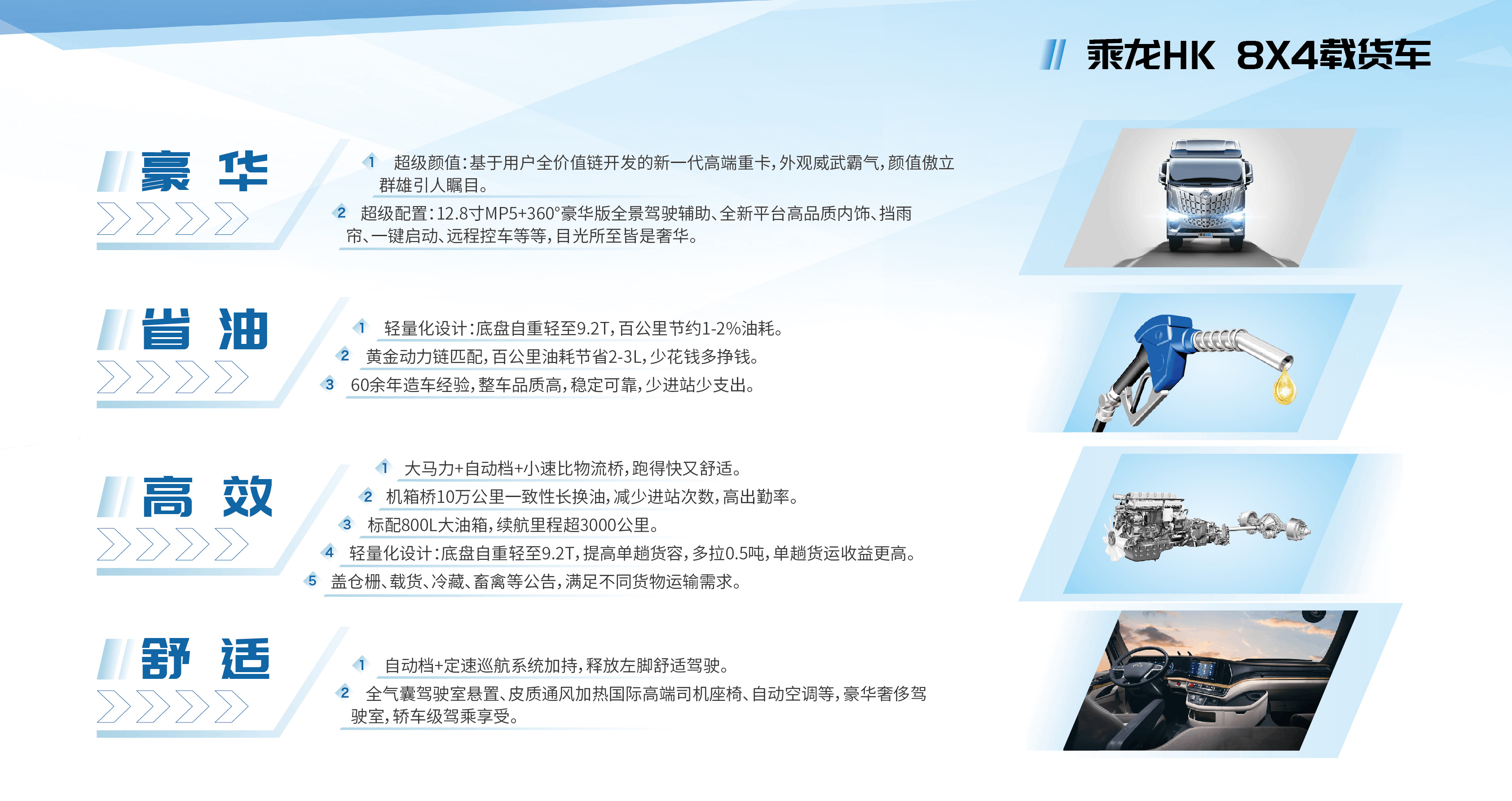 乘龙 乘龙HK 8×4载货车