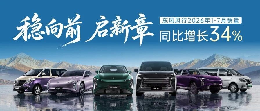 稳向前，启新章！｜东风风行7月销量快报